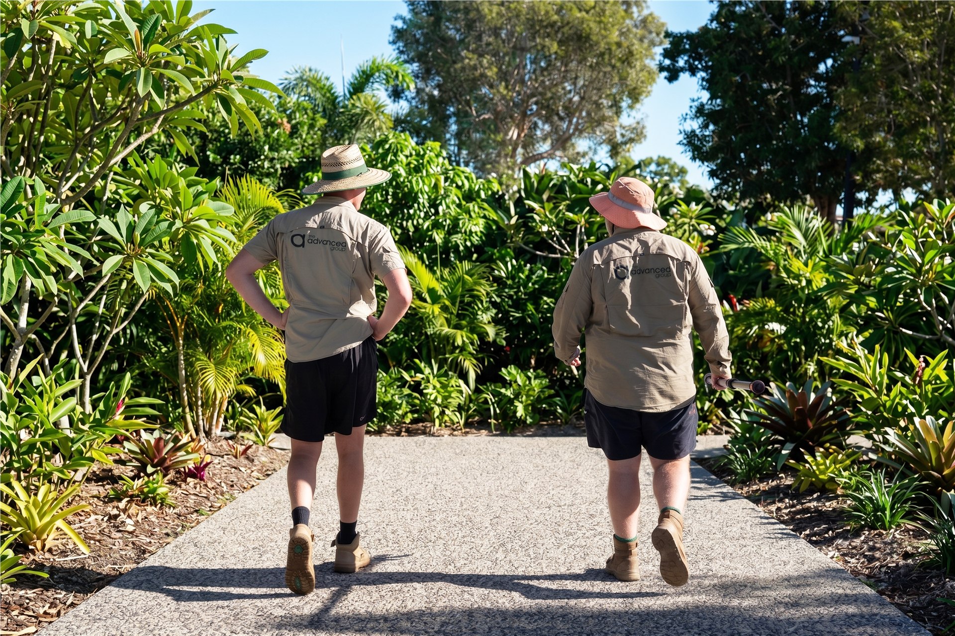 Advanced Landscaping team member on a South East Queensland project